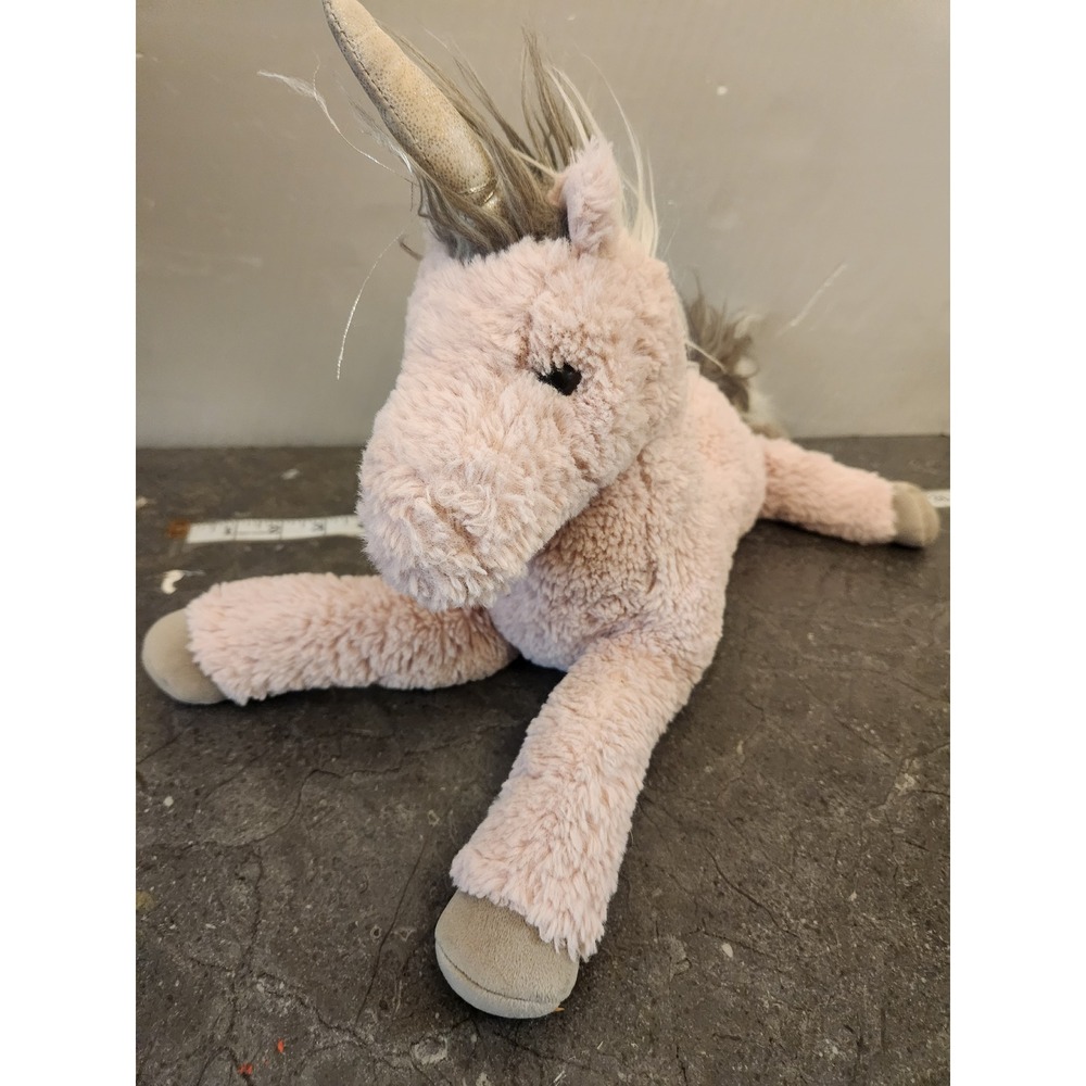 Douglas Cuddle Toys Esme Mauve Unicorn Plush Stuffed Magical Animal‎ Pink Gray